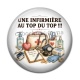 Cabochon Résine - une infirmière au top du top