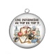 Pendentif Cabochon Argent - une infirmière au top du top