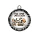 Pendentif Cabochon Argent - une super caissière