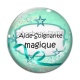Cabochon Verre - aide soignante magique