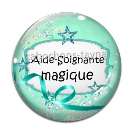 Cabochon Verre - aide soignante magique