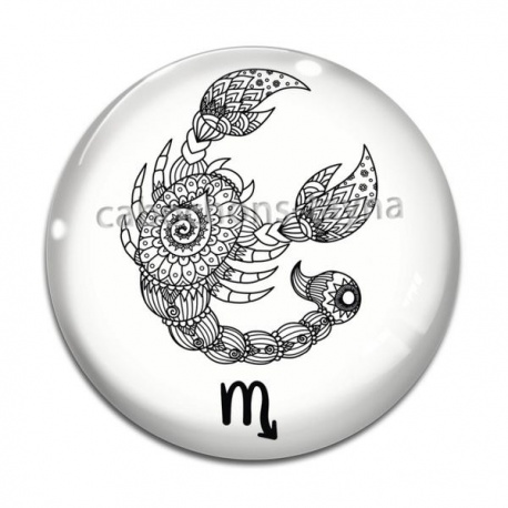 Cabochon Verre - signe astrologie