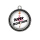 Pendentif Cabochon Argent - super secrétaire