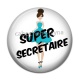 Cabochon Résine - super secrétaire