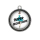 Pendentif Cabochon Argent - super secrétaire