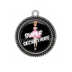 Pendentif Cabochon Argent - super secrétaire