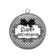 Pendentif Cabochon Argent - super secrétaire