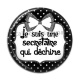 Cabochon Résine - je suis une secrétaire qui déchire