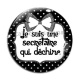 Cabochon Verre - je suis une secrétaire qui déchire