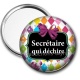 Miroir de poche - secrétaire qui déchire
