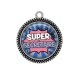 Pendentif Cabochon Argent - super secrétaire