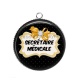 Pendentif Cabochon Argent - secrétaire médicale