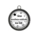 Pendentif Cabochon Argent - une secrétaire médicale au top