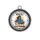 Pendentif Cabochon Argent - une secrétaire médicale et toi c'est quoi ton super pouvoir