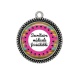 Pendentif Cabochon Argent - secrétaire médicale formidable