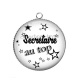 Pendentif Cabochon Argent - secrétaire au top
