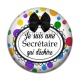 Cabochon Résine - je suis une secrétaire qui déchire