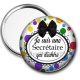 Miroir de poche - je suis une secrétaire qui déchire