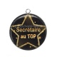 Pendentif Cabochon Argent - secrétaire au top