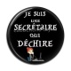 Cabochon Résine - j suis une secrétaire qui déchire