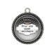 Pendentif Cabochon Argent - pour une super secrétaire