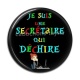 Cabochon Résine - je suis une secrétaire qui déchire