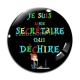 Cabochon Verre - je suis une secrétaire qui déchire