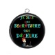 Pendentif Cabochon Argent - je suis une secrétaire qui déchire