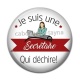 Cabochon Résine - je suis une secrétaire qui déchire