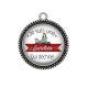 Pendentif Cabochon Argent - je suis une secrétaire qui déchire