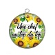 Pendentif Cabochon Argent - une chef au top du top