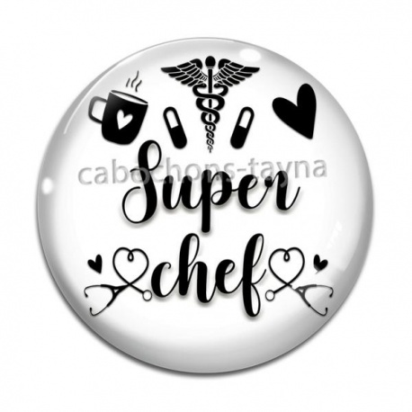 Cabochon Verre - super chéf