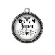 Pendentif Cabochon Argent - super chéf