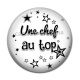 Cabochon Résine - une chef au top