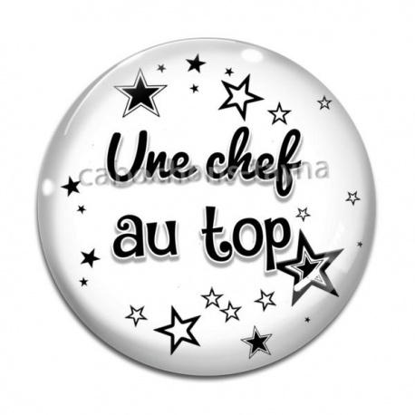 Cabochon Verre - une chef au top