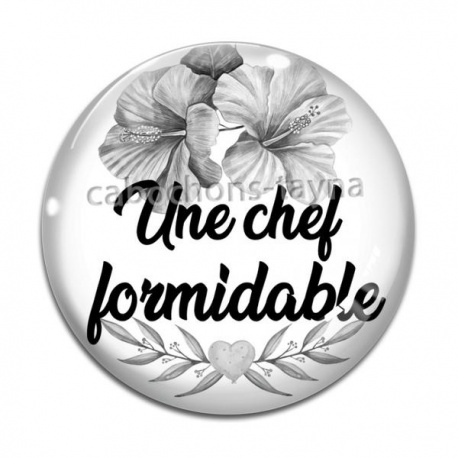 Cabochon Verre - une chef formidable