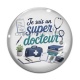 Cabochon Verre - je suis un super docteur