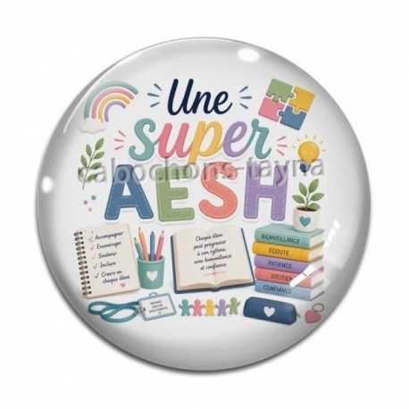 Cabochon Verre - une super AESH