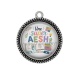 Pendentif Cabochon Argent - une super AESH