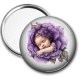 Miroir de poche - bébé fleur