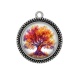 Pendentif Cabochon Argent - arbre de vie