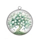 Pendentif Cabochon Argent - arbre de vie
