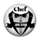 Cabochon Résine - chef au top