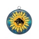 Pendentif Cabochon Argent - signe astrologie