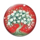 Cabochon Verre - arbre de vie