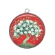 Pendentif Cabochon Argent - arbre de vie