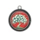 Pendentif Cabochon Argent - arbre de vie