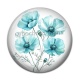 Cabochon Résine - coquelicot