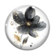 Cabochon Verre - fleur