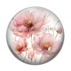 Cabochon Résine - coquelicot